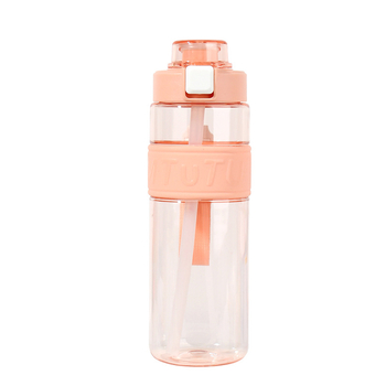 Cană de apă din plastic, capacitate mare, design minimalist cu pai, potrivită pentru activități sportive și pentru vară