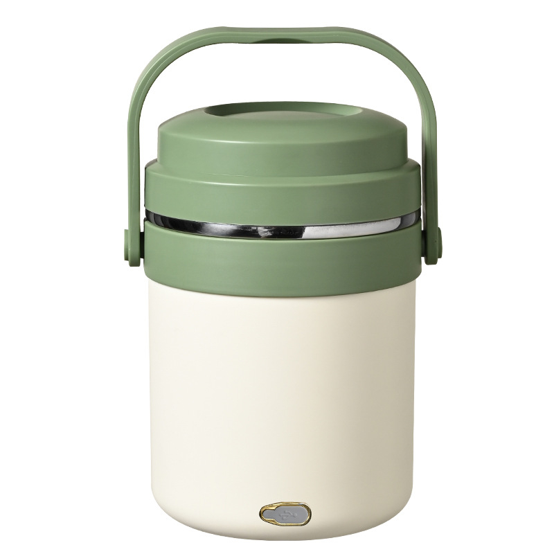 Cutie izolată pentru prânz, încălzită prin USB, 2,0 L, cu sistem de alimentare cu apă, pentru exterior și utilizare în mașină