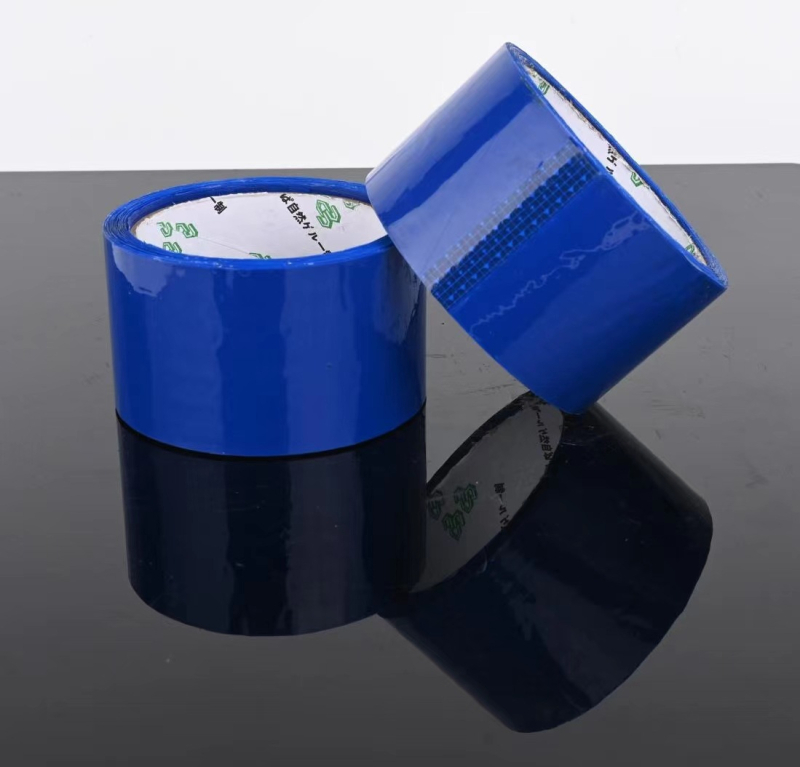 Bandă de ambalare colorată, vâscozitate înaltă, 55 mm x 50 yd, film BOPP, adeziv pe bază de apă, galben, albastru, roșu, verde, pentru sigilarea coletelor