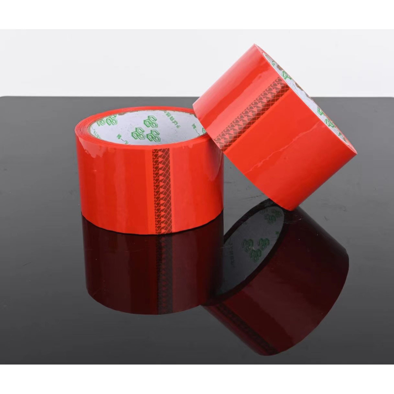 Bandă de ambalare colorată, vâscozitate înaltă, 55 mm x 50 yd, film BOPP, adeziv pe bază de apă, galben, albastru, roșu, verde, pentru sigilarea coletelor