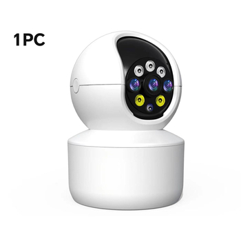 Beltéri 360°-os vezeték nélküli Wi‑Fi kamera intelligens követéssel, távoli megfigyelés, nincsenek holt zónák.