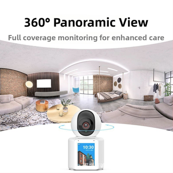 Domáca videokamera s diaľkovým sledovaním cez smartphone, 360° pokrytie pre starostlivosť o seniorov a deti