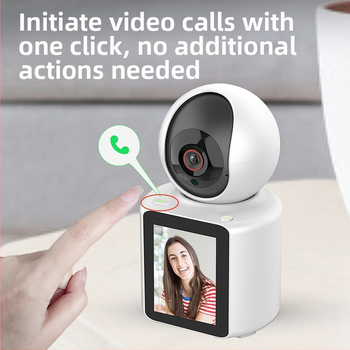 Domáca videokamera s diaľkovým sledovaním cez smartphone, 360° pokrytie pre starostlivosť o seniorov a deti