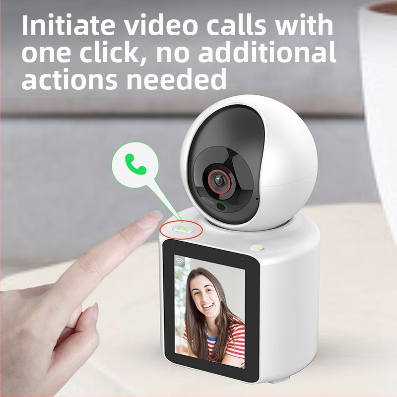 Domáca videokamera s diaľkovým sledovaním cez smartphone, 360° pokrytie pre starostlivosť o seniorov a deti