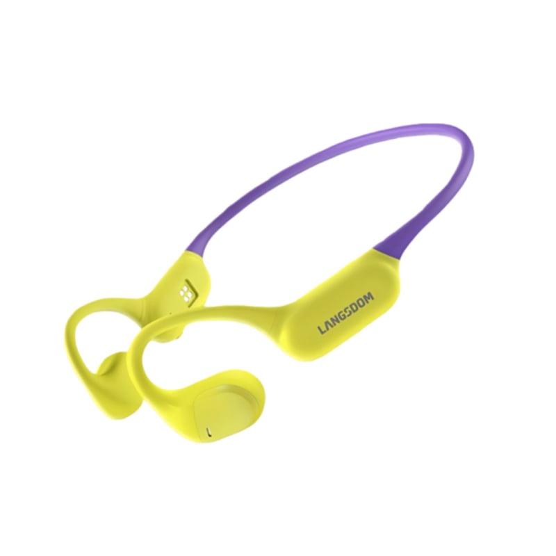 Langston Bluetooth slušalice s kostnom provodljivosti, otvorenog dizajna, bežične za trčanje, vožnju biciklom i fitness; stereo, Bluetooth 5.4; više od 8 sati trajanja baterije; silikon materijal