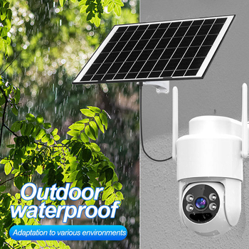 Camera de supraveghere solară, wireless, pentru casă – cameră de rețea HD, exterior 4G, iluminare duală, monitorizare la distanță