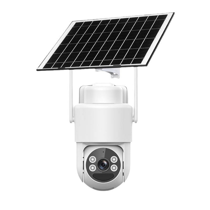 Camera de supraveghere solară, wireless, pentru casă – cameră de rețea HD, exterior 4G, iluminare duală, monitorizare la distanță