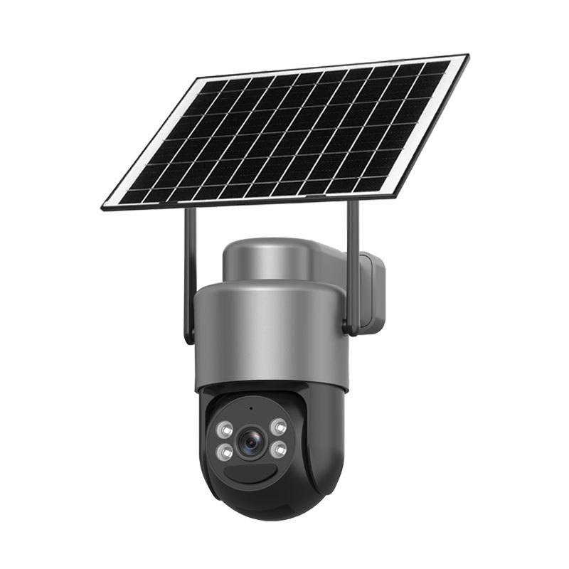 Camera de supraveghere solară, wireless, pentru casă – cameră de rețea HD, exterior 4G, iluminare duală, monitorizare la distanță