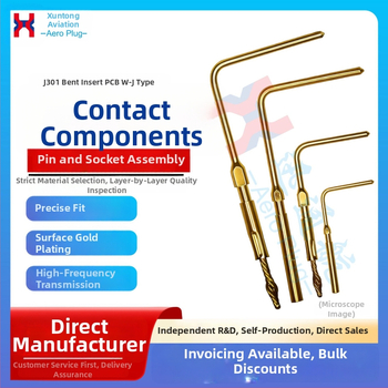 Conector dreptunghiular J30J cu pini PCB îndoiti, soclu TJW-J ZKW-J, contacte placate cu aur