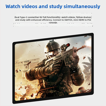 15,6-palcový prenosný IPS LCD monitor s plastovým krytom, 1080p, 16:9, HDMI a USB-C, kancelársky displej