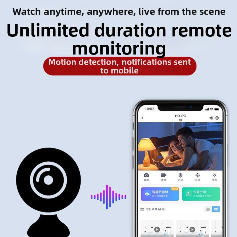 Kamera veľkosti palca s Wi‑Fi pre diaľkové sledovanie, bezdrôtový domáci monitor, prenosný záznam 1080p
