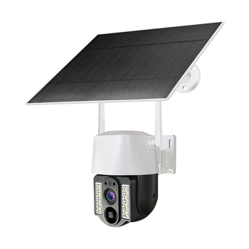 V380 4G vanjska solarna sigurnosna kamera, 360° vidno područje, Plug-and-Play, solarno napajanje