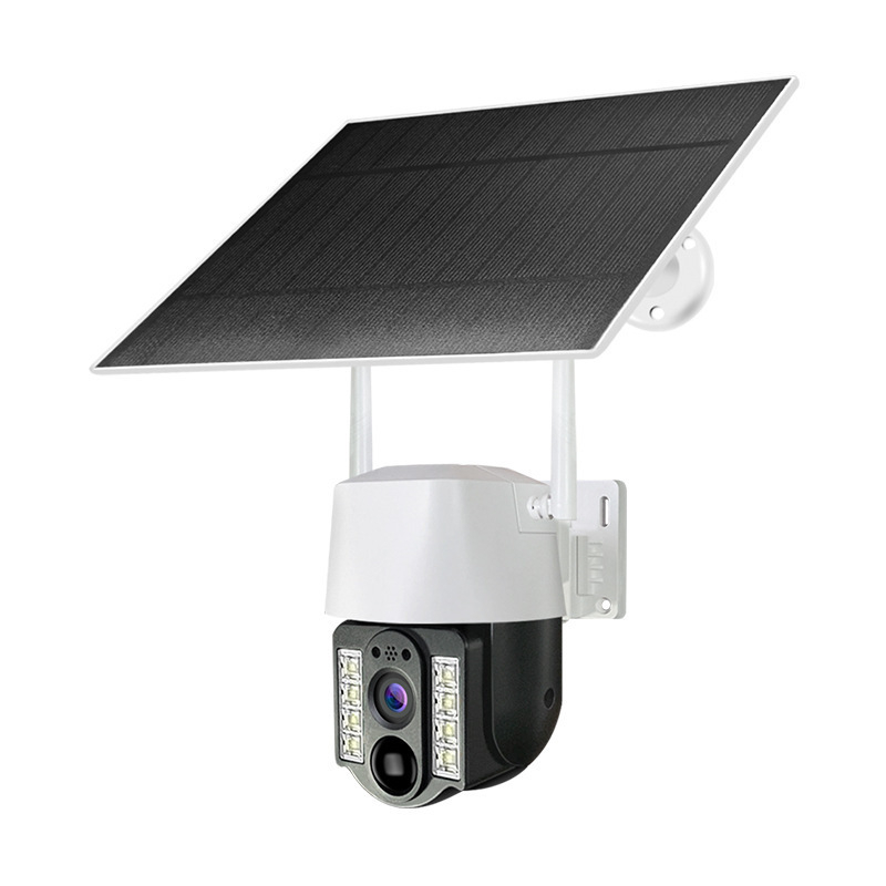 V380 4G vanjska solarna sigurnosna kamera, 360° vidno područje, Plug-and-Play, solarno napajanje