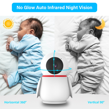 Create Vision 5-inčni LCD monitor za bebe, HD pametna nadzorna kamera