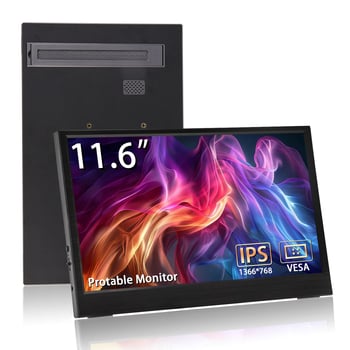 Ahxjka X40 11,6-inčni prijenosni IPS monitor za prijenosna računala - HD zaslon, proširenje radne površine i zrcaljenje zaslona, IPS panel, 16:9, HDMI