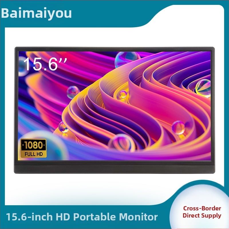 15,6-palcový HDMI prenosný monitor pre mobilné telefóny, počítače, notebooky, PS4 a Switch