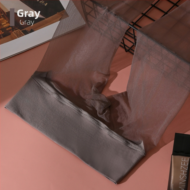 Qinghe 0.01 ultra-tanke nevidljive bešivne mat pantyhose crne, s otvorom u preponama, svileno glatke na dodir