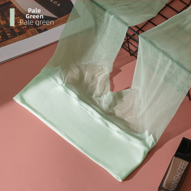 Qinghe 0.01 ultra-tanke nevidljive bešivne mat pantyhose crne, s otvorom u preponama, svileno glatke na dodir