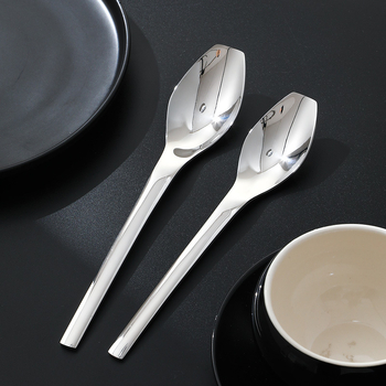 Set žlica od nehrđajućeg čelika, japanski stil, za kućnu upotrebu, minimalistički dizajn, žlica za med i mala jušna žlica