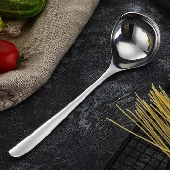 304 nehrđajući čelik, velika žlica za juhu s dugačkim drškom, za posluživanje juhe, kaše i riže