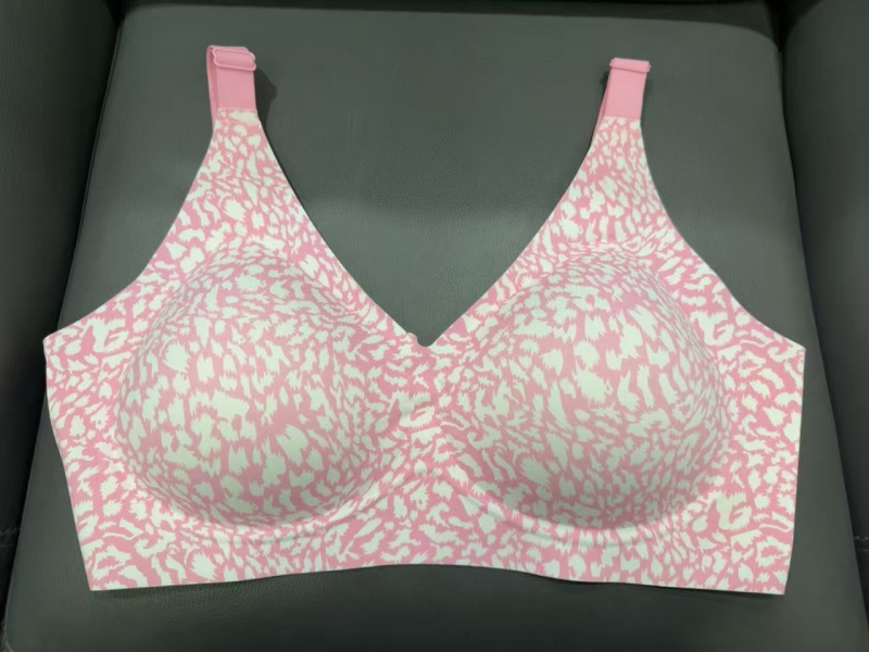 Plus-size grudnjak s leopard uzorkom, bezšivne, čvrsta košarica, udobna potpora, veliki obujam košarica, oblikovanje tijela, push-up efekt