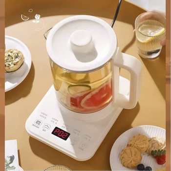 Oală automată de sănătate, 1,8 L, pentru uz casnic — sticlă borosilicat, multifuncțională pentru ceai și decocturi din plante