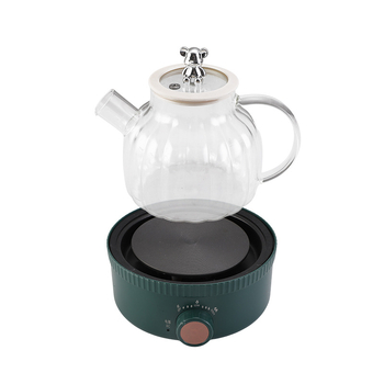 Ceainic din sticlă pentru sănătate, cu plită electrică ceramică, 1,2–1,5 L, vas multifuncțional pentru ceai și supe