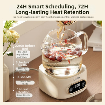 Midea oală de sănătate complet automată, ceainic multifuncțional, fierbător electric pentru ceai, model YS10B101, 1 L