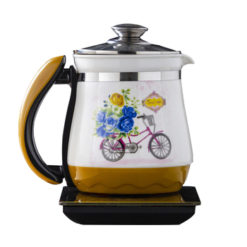 Ceainic ceramic Jingdezhen cu temperatură constantă, vas de decoctare și ceainic, panou tactil din sticlă