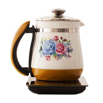 Ceainic ceramic Jingdezhen cu temperatură constantă, vas de decoctare și ceainic, panou tactil din sticlă