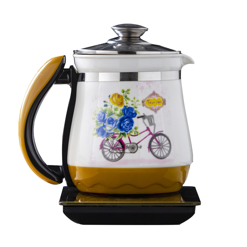 Ceainic ceramic Jingdezhen cu temperatură constantă, vas de decoctare și ceainic, panou tactil din sticlă