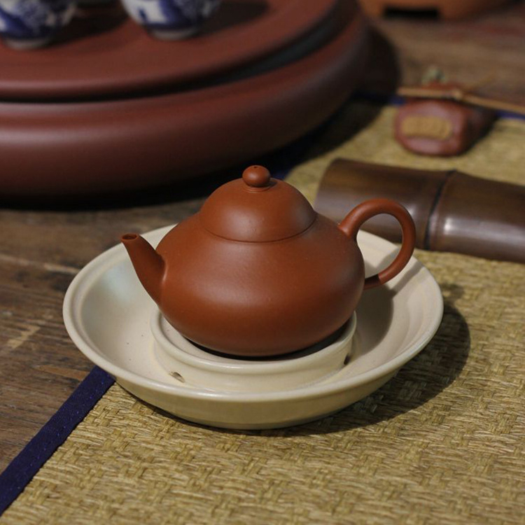 Tavă pentru ceai cu glazură de sodă, mică tavă pentru ceremonia Gongfu, ceramică simplă