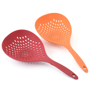 Lingură-sită mare din plastic, multifuncțională, rezistentă la temperaturi înalte, pentru tăiței, gyoză și legume, bucătărie