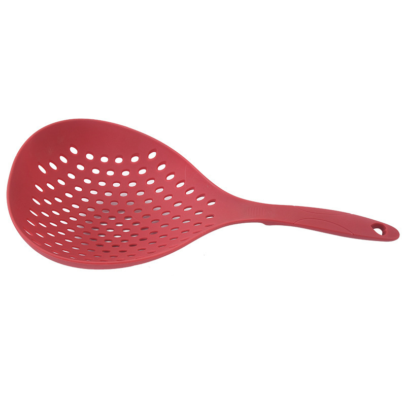 Lingură-sită mare din plastic, multifuncțională, rezistentă la temperaturi înalte, pentru tăiței, gyoză și legume, bucătărie