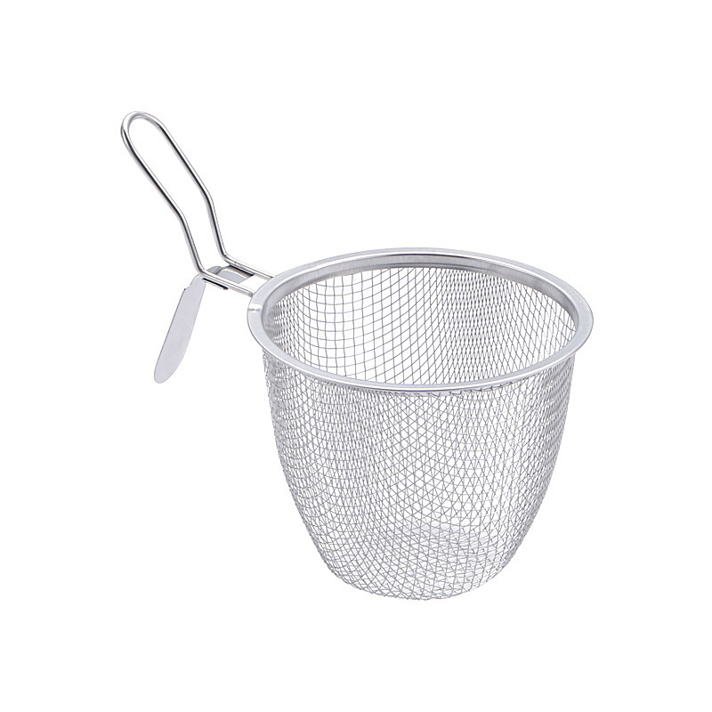 Lingură din oțel inoxidabil pentru oale, cu plasă fină, sită bucătărie și filtru pentru prăjit