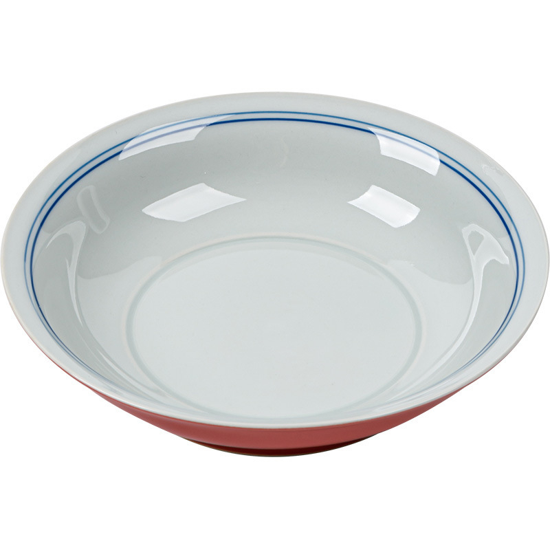 Tavă de ceai ceramic roșie, pictură manuală, cu linie dublă pentru infuzie uscată, bază pentru bol cu capac, suport pentru ceainic, farfurie de fructe și accesorii pentru ceremonia ceaiului