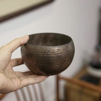 Vas mic de apă, lucrat manual, cu glazură de fier pentru matcha, stil japonez cu glazură aurie, accesorii pentru ceai Kung Fu