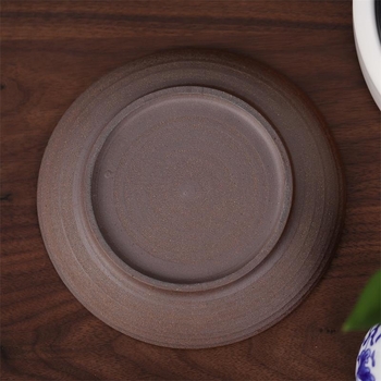 Tavă ceramică pentru ceainic cu pernă izolatoare anti-arsuri, suport în stil japonez