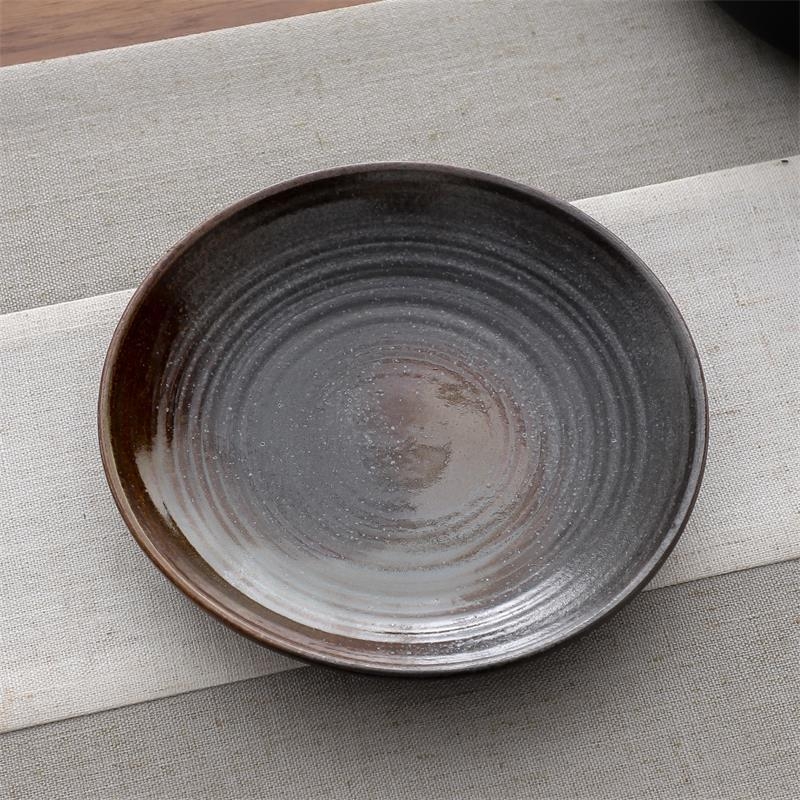 Tavă ceramică pentru ceainic cu pernă izolatoare anti-arsuri, suport în stil japonez