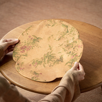 Covoraș dublu fațet pentru ceai din Xiangyun Silk, stil nou chinezesc cu inspirație Zen, covoraș de masă termic pentru ceai și suport pentru ceainic