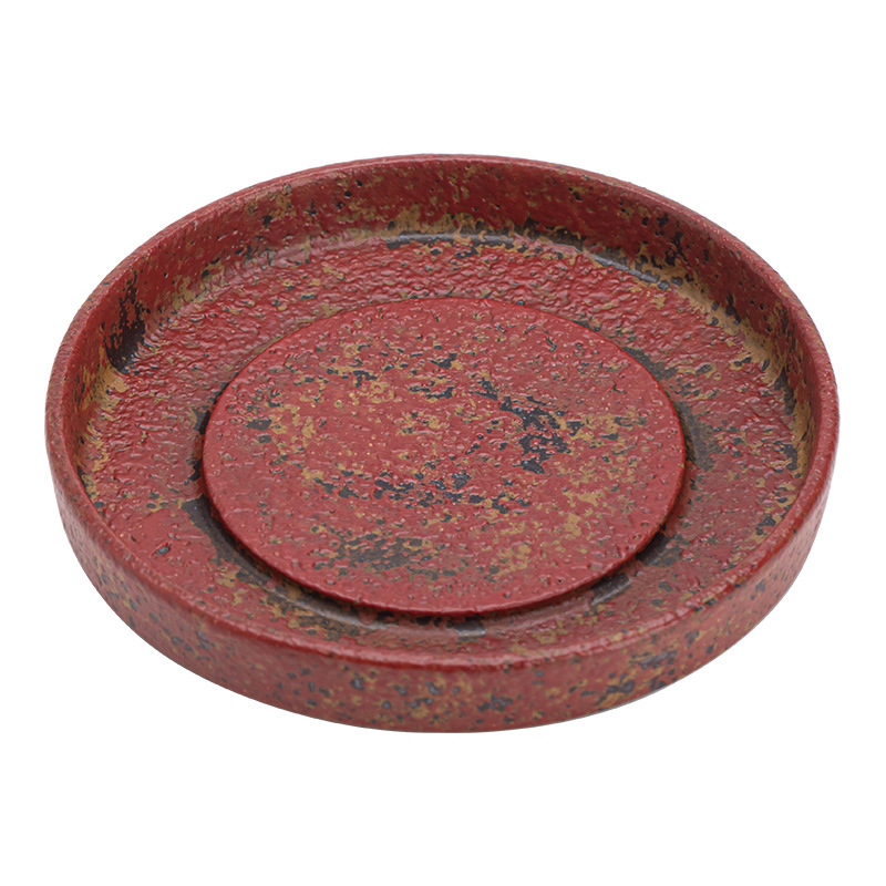 Suport ceramic pentru ceainic, tavă retro pentru ceremonia ceaiului, mică tavă de uscare a ceaiului, accesorii