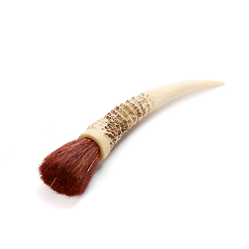 Set accesorii pentru ceremonia ceaiului din corn de capră: tavă de lemn pentru ceai, perie pentru ceainic, instrument pentru ceai, accesorii personalizate