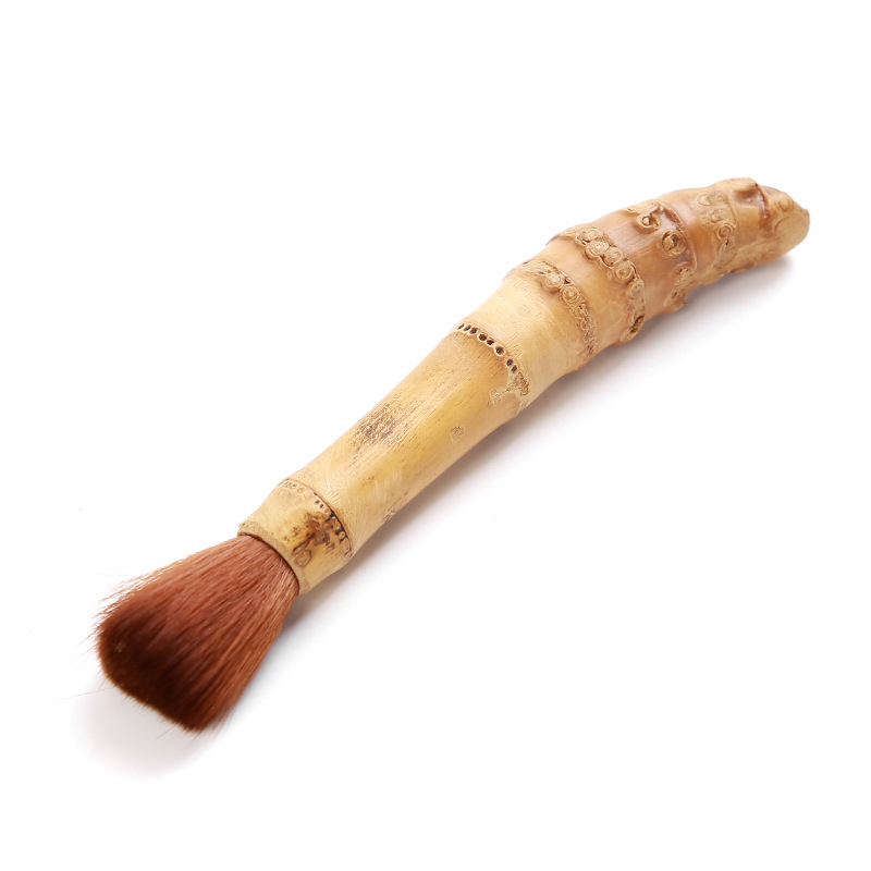 Set accesorii pentru ceremonia ceaiului din corn de capră: tavă de lemn pentru ceai, perie pentru ceainic, instrument pentru ceai, accesorii personalizate