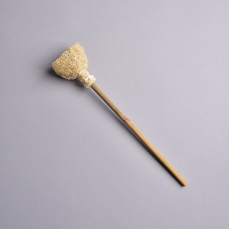 Set de peri din lufa naturala pentru cești și ceainice – accesorii pentru ceremonia ceaiului