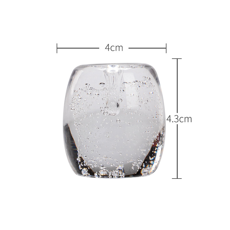 Mi Yan sticlă de cristal făcută manual, decor Zen, suport pentru capac gaiwan/ceainic, accesorii ceremonie ceai, suport pentru ceașcă