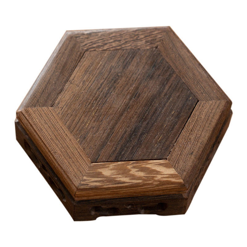 Tăviță de ceai din lemn cu bază sculptată, suport pentru ceainic, vază și bonsai, bază pentru statuia Buddha, suport pentru ceașcă de ceai