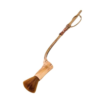 Perie din bambus pentru întreținerea ceainicului, design creativ cu segmente de bambus, accesoriu pentru ceremonia ceaiului, fabricat manual, stil japonez