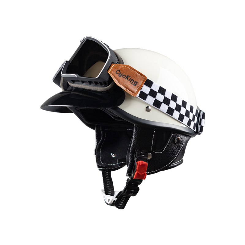 Polu kaciga u retro japanskom stilu za električne bicikle i motocikle, unisex, za sve sezone, DOT certifikat