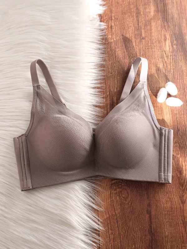 100% Mulberry Silk Push-Up besprijekoran grudnjak za žene, bez žice, podesiva, protiv opuštanja grudi
