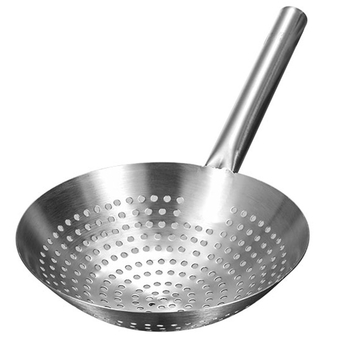Lingură strecurătoare din oțel inoxidabil pentru bucătărie, dimensiune mare, plasă fină pentru prăjit